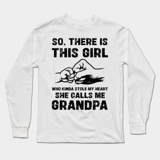 Granddaughter and Grandpa Father's Day Long Sleeve T-Shirt